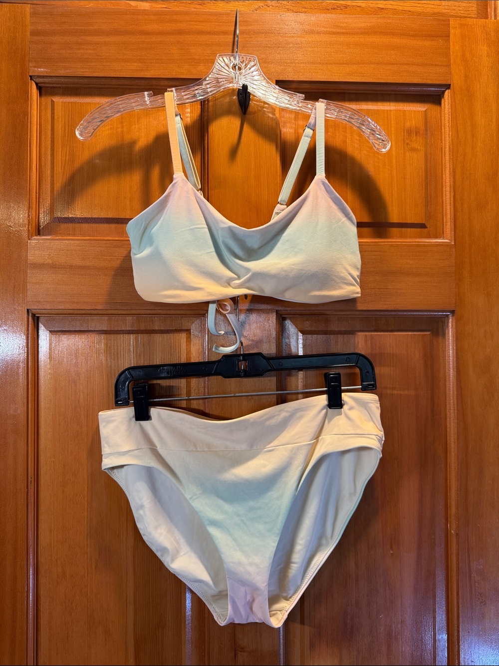 CALIA Pastel Ombré Two-Piece Bikini Set - Soft Support Top & High-Waist Bottom